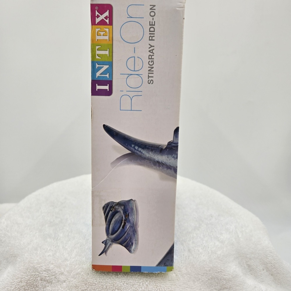 INTEX ~ Stingray Ride-On ~ Pool Inflatable ~ 74" x 57" ~ Float ~ New In Box - Picture 4 of 6